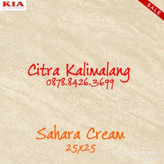 Promo Keramik  Kamar  mandi  Kia Sahara Cream 25x25 terbaik 