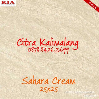 Promo Keramik  Kamar  mandi  Kia Sahara Cream 25x25 terbaik  