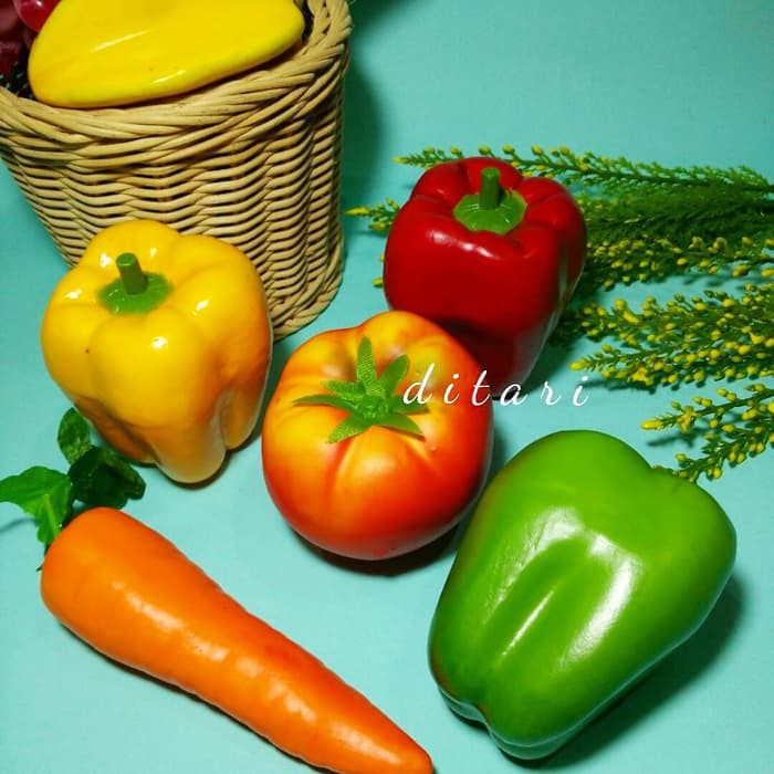 PROMO ARTIFICIAL BUAH SAYUR IMITASI PALSU BUNGA PLASTIK ARTIFICIAL BERKUALITAS