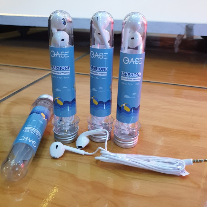 Original Handsfree Oase E-T2H Bass Stereo Jernih Earphone Headset