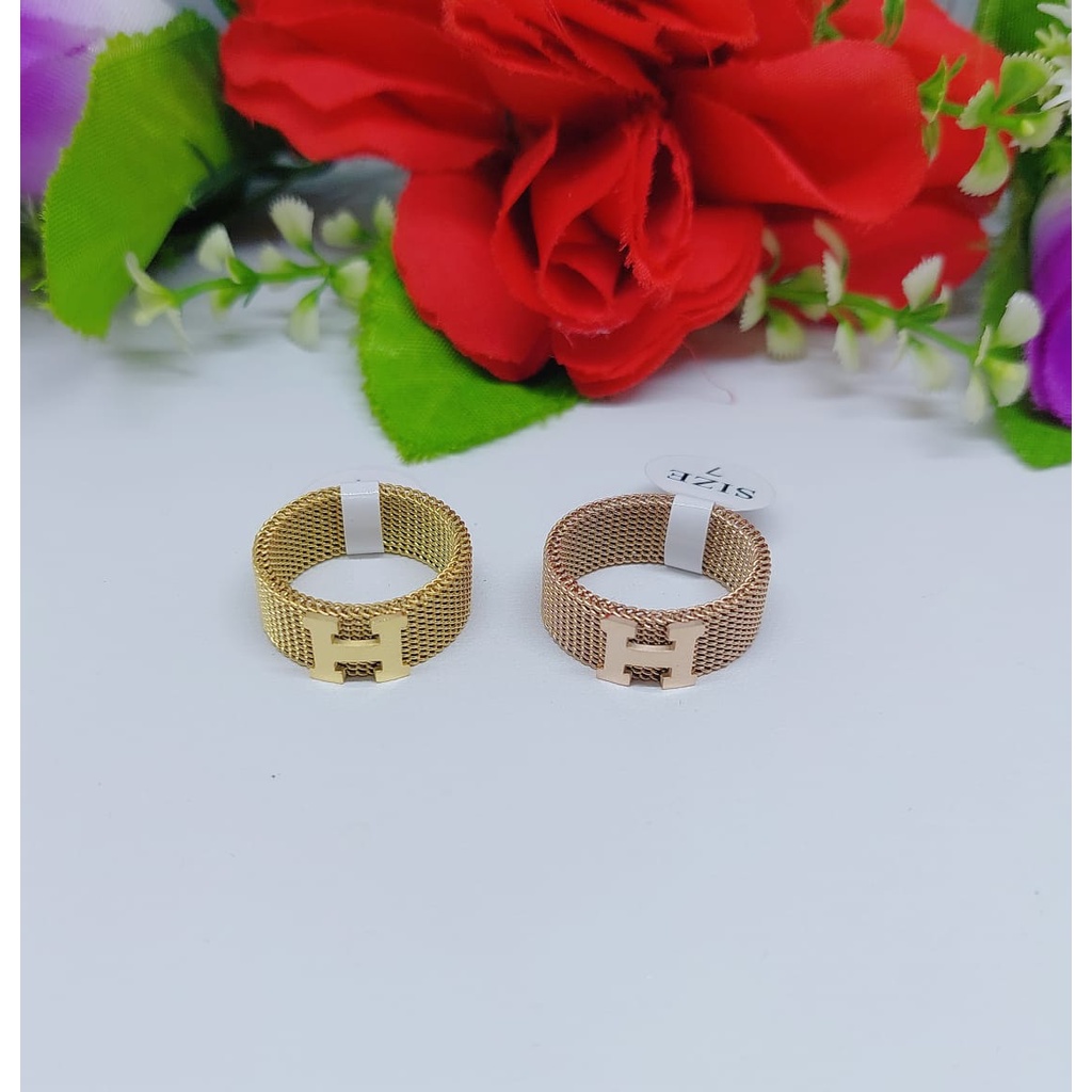 Cincin titanium perhiasan wanita jewelry 0105-01008