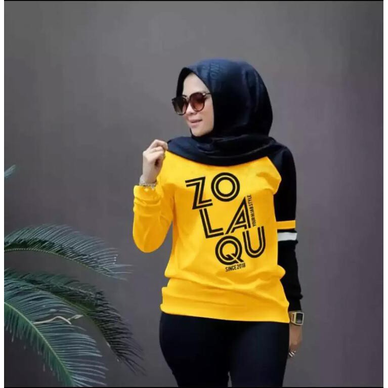 BAJU ZOLAQU /SWEATER ZOLAQU (COD) BAJU WANITA LENGAN PANJANG / SWEATER WANITA KEKINIAN / KAOS WANITA