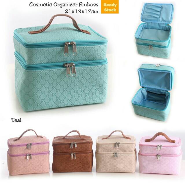 Cosmetic Organizer Emboss( CO ) Tas Kosmetik