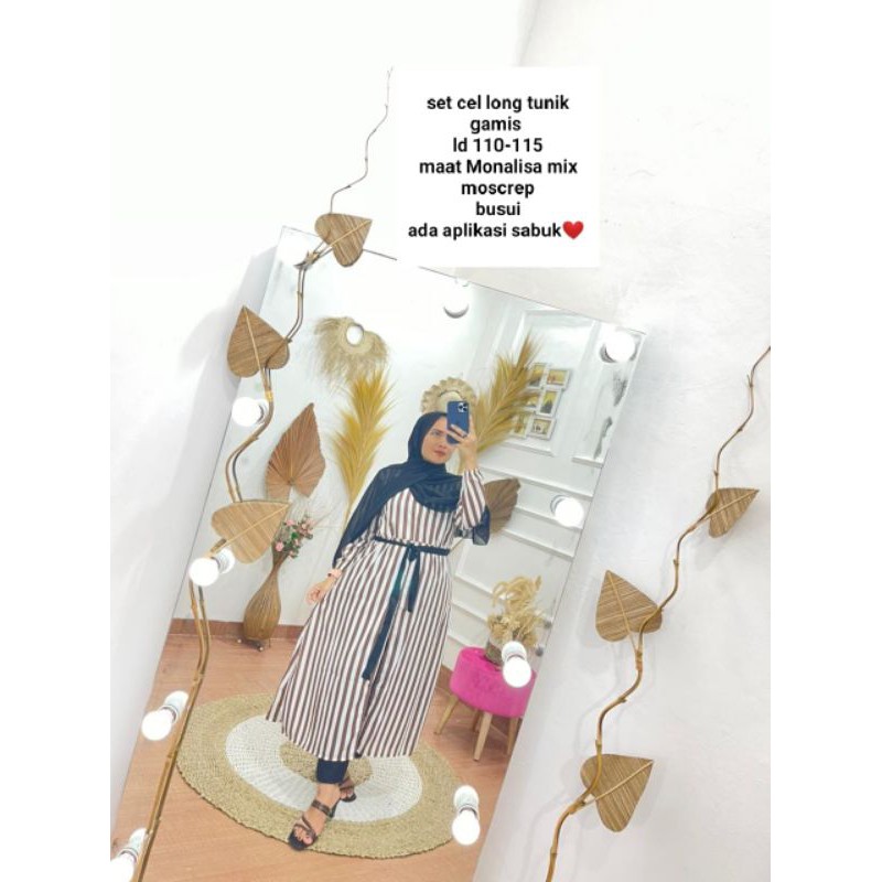 setcel long tunik salur