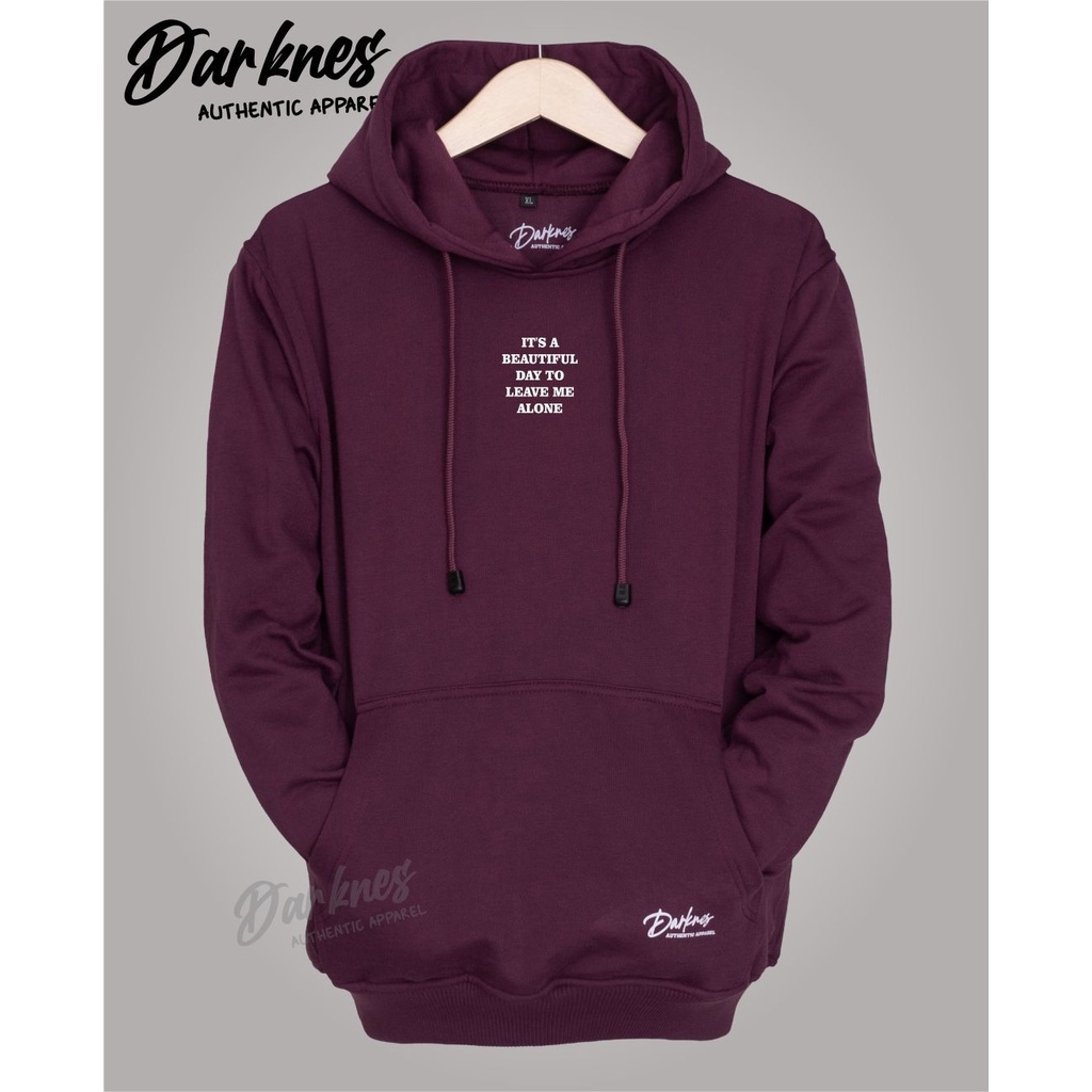 Sweater hoodie wanita terbaru 2022 warna maroon IT'S A BEAUTIFUL Drakness original keren sweater hoodie laki laki dewasa sweater hoodie pria ori jepang M L XL XXL