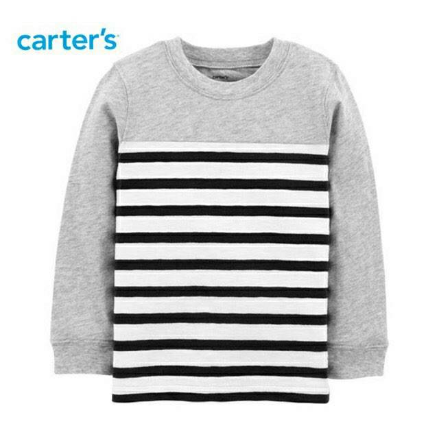 Carters stripe tee kaos anak laki 2 tahun