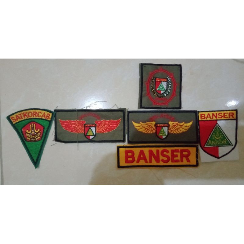 1 set atribut bordir pdl banser