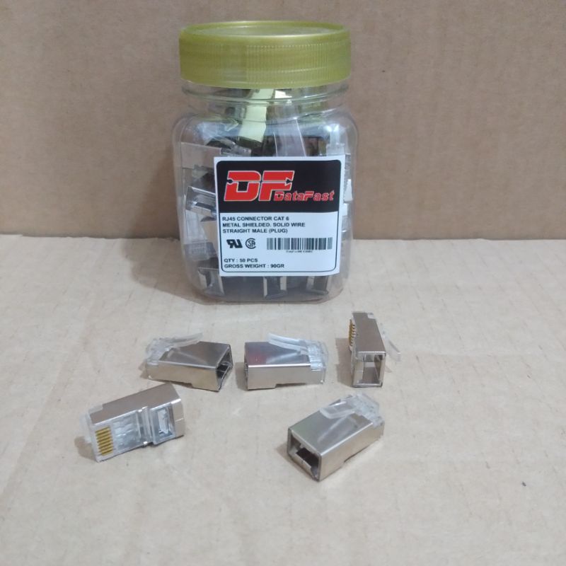 Data Fast Connector RJ45 Cat6 Besi (Isi 50 pcs)