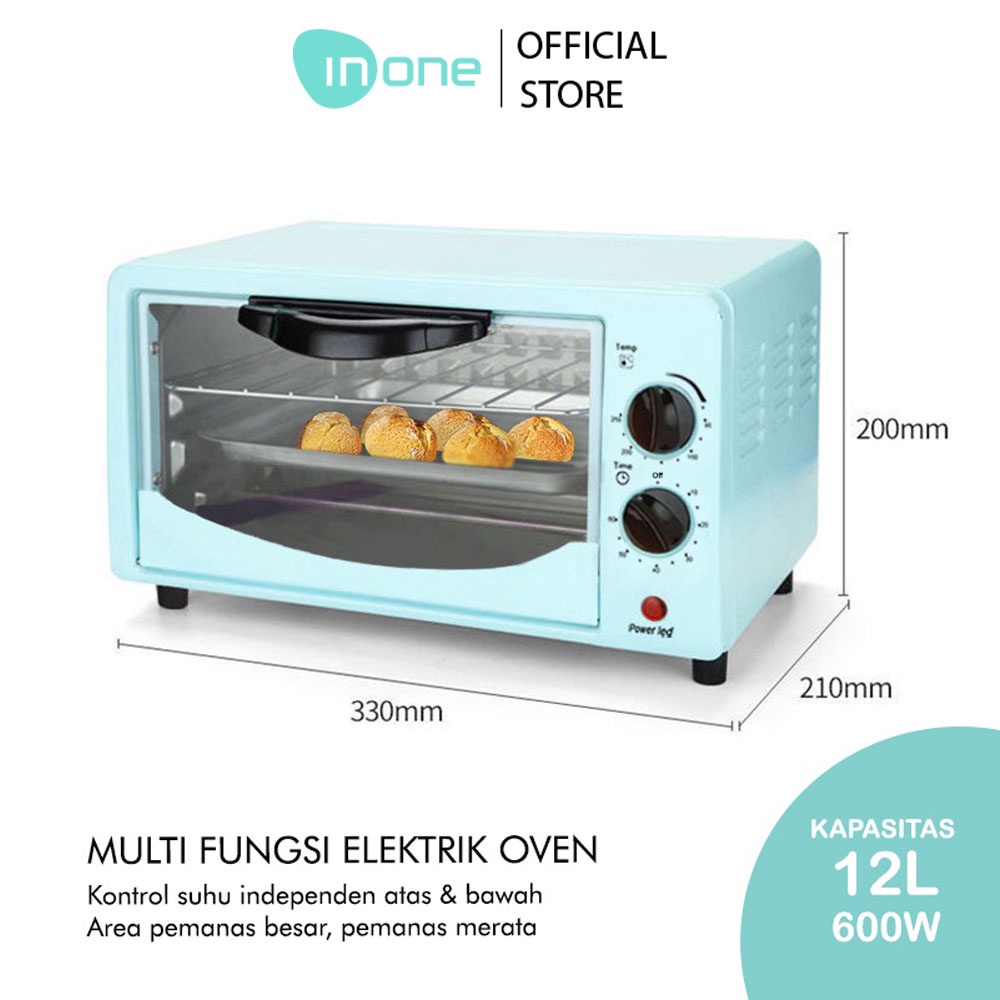 Inone Oven Listrik Mini Microwave 12L Multifunction