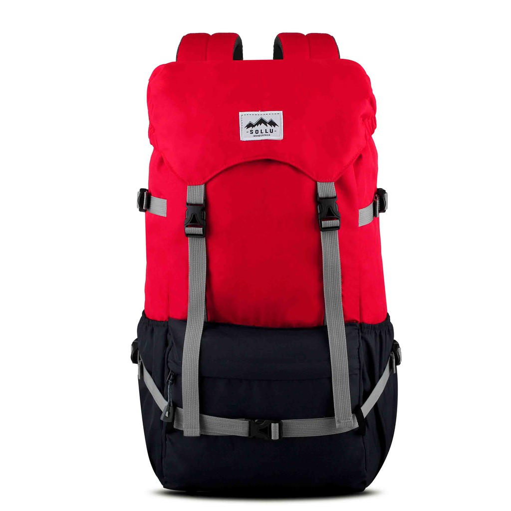 Tas semi carrier Backpack Outdoor Waterproof, laptop up to 16 Inch, Peak Red Navy Series