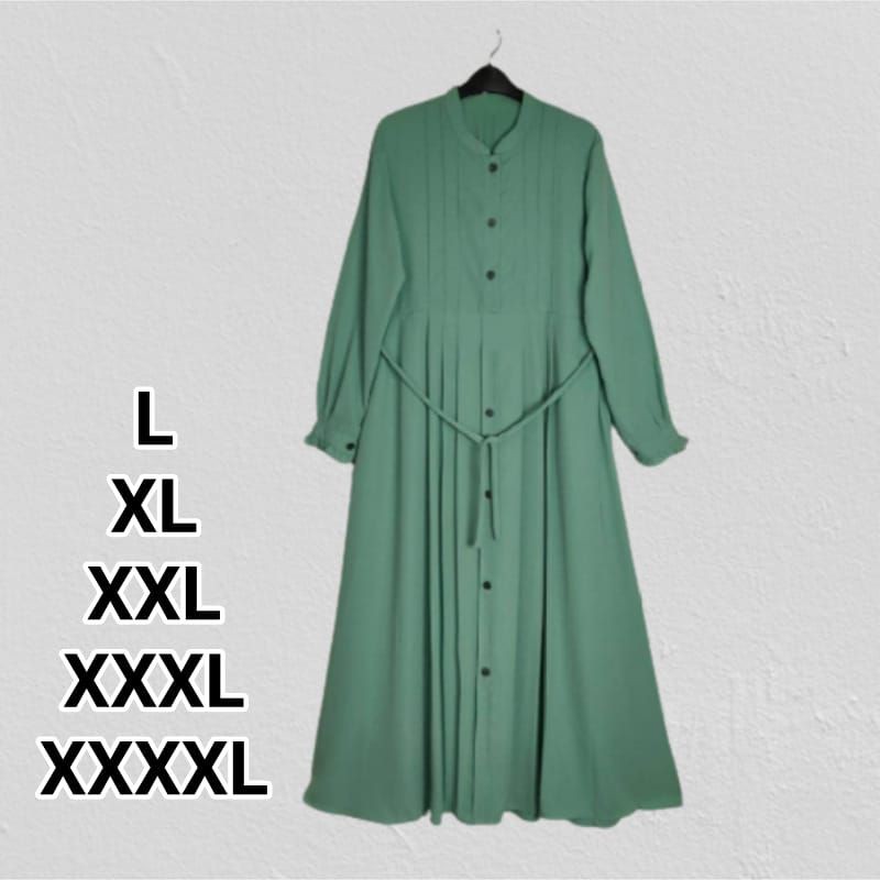 gamis terbaru 2023 lebaran wanita fayha dress busui frendly bumil bahan moscrepe premium ukuran jumbo L XL XXL XXXL XXXXL