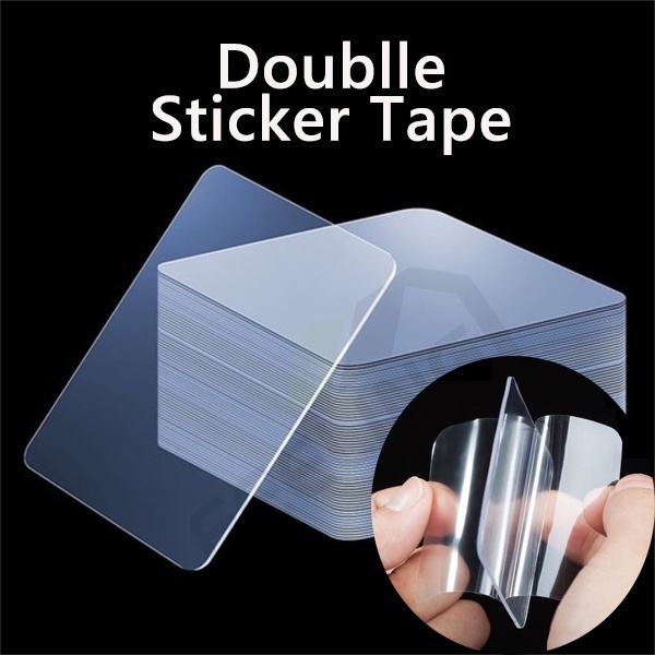 Double Tape Nano PVC Transparan Multifungsi Anti Air Reusable