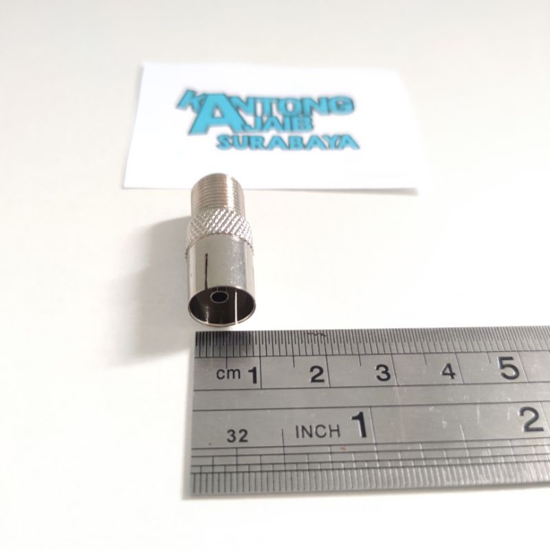 Sambungan Soket F to Soket TV Konektor F Female to TV female 5021