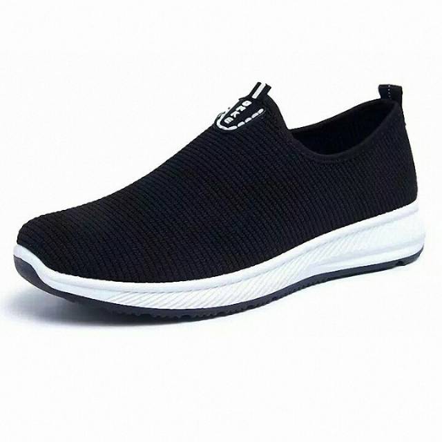 GROSIR SEPATU IMPORT SLIP ON HITAM
