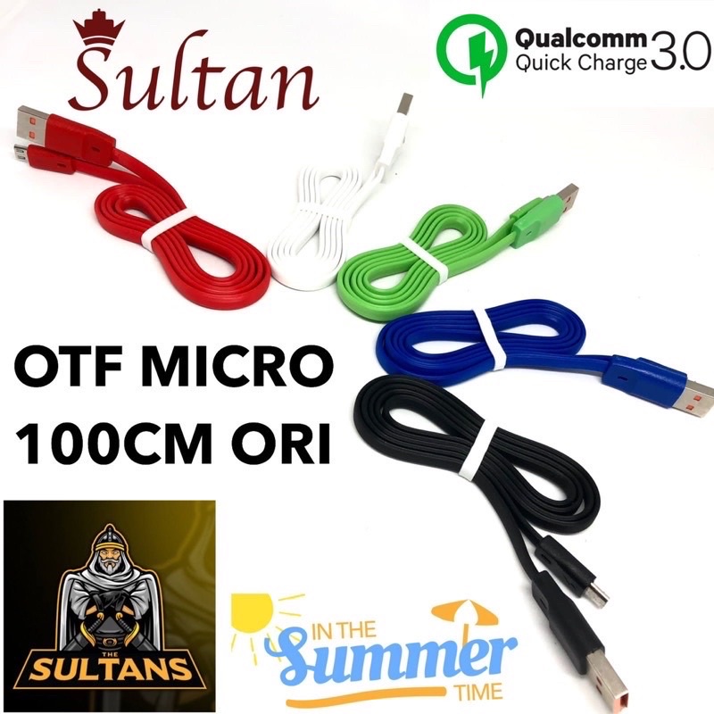 KABEL DATA PER 1PCS OTF MICRO TYPE C IPHONE D880 JARUM G900 100CM FOR ALL SMARTPHONE PROMO SEN