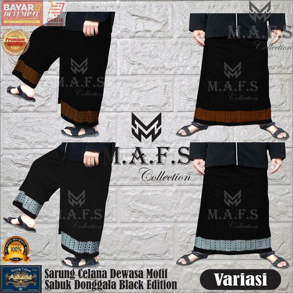 SARUNG CELANA DEWASA &amp; ANAK SABUK POLOS ASHATID BLACK SERIES