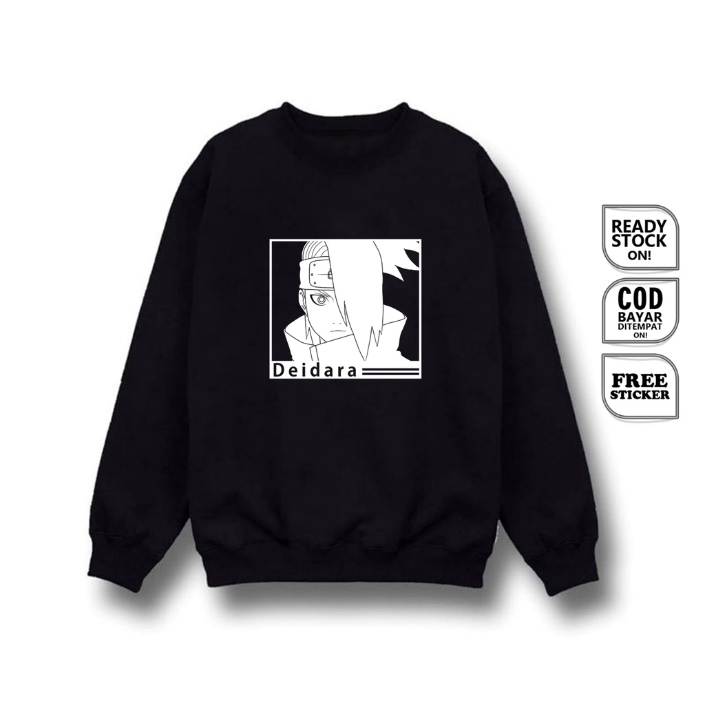 SWEATER WIBU OTAKU ANIME MANGA DEIDARA NARUTO NINJA SASORI TOBI AKATSUKI BAJU JEPANG COSPLAY IWAGAKURE SASUKE JAPAN CULTURE HIDAN OBITO ITACHI SIGN CLOTH