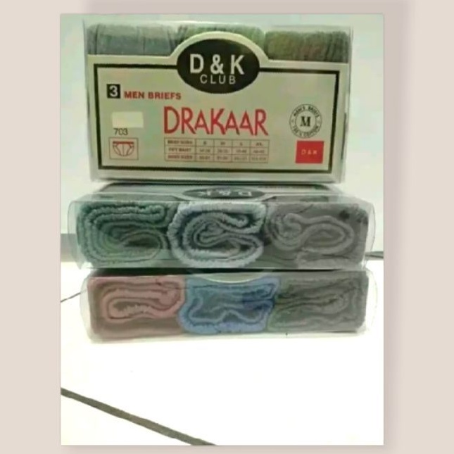 CELANA DALAM DRAKAAR isi 3pc || CD pria merk DRAKAAR