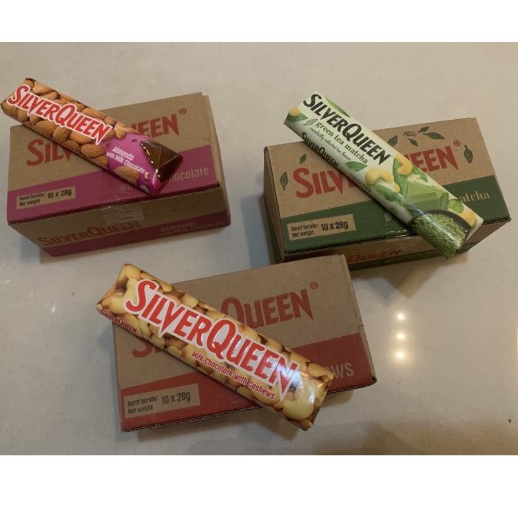 

Ready stock COKLAT SILVERQUEEN 25GR/28GR ISI 10 PCS - COKELAT SILVER QUEEN ALMOND / CASHEW / MEDE / FRUIT / GREEN TEA / YOGHURT VERRY BERRY 28 GR - CHIC CHOC - CHACHA - SILVERQUEEN BITES - DARK - MALTITOS - DELFI TREASURE ALMOND - TREASURE MEDE ZEH