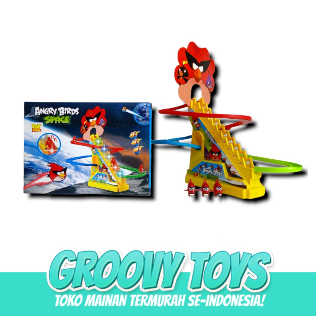 Mainan Anak Slide Track Angry Birds Space 4801