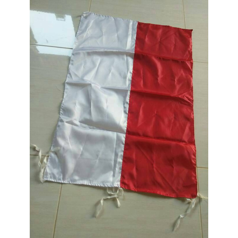 Promo Termurah  Bendera Merah Putih Kantor Bahan saten Uk: 90 x 135cm