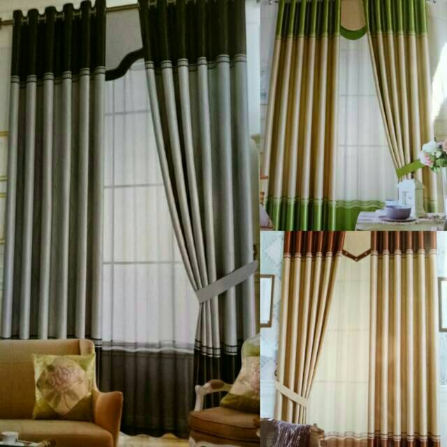 Gorden motif gordyn minimalis korden bhn blackout bludru Gorden motif gordyn minimalis korden bhn blackout bludru