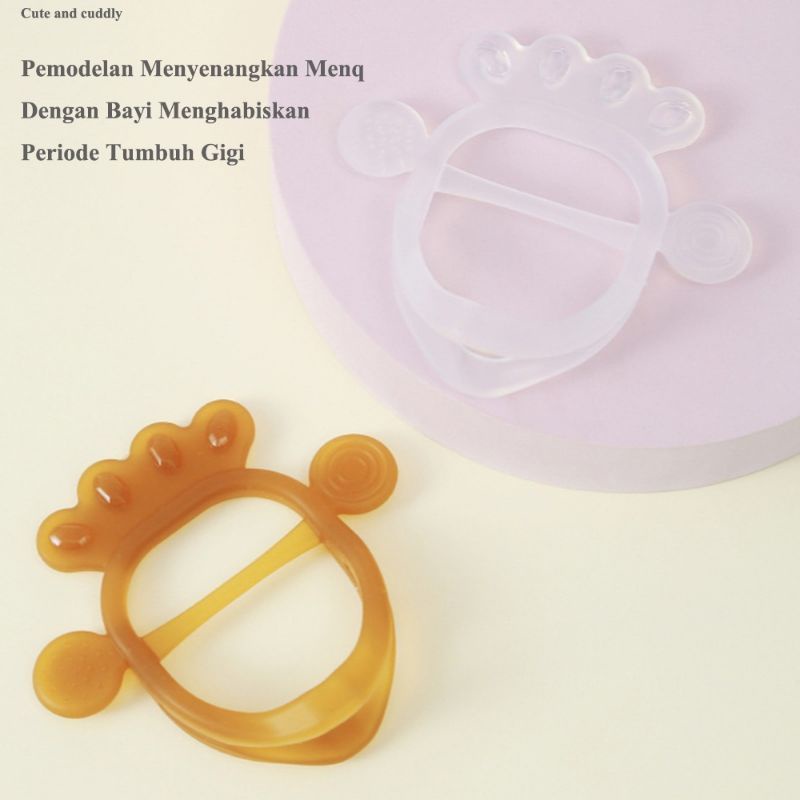 TEETHER GELANG BPA FREE/ TAHAN STERILISASI SUHU TINGGI / TEETHER TUMBUH GIGI / ANTI JATUH ANTI JEMPOL