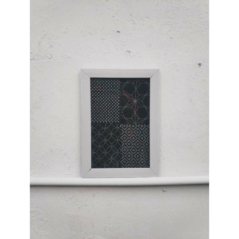 

Sashiko Denim Framed Art