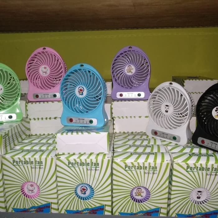 Kipas Angin Portable DUDUK Travel - Travelling Mini Fan USB Recharge