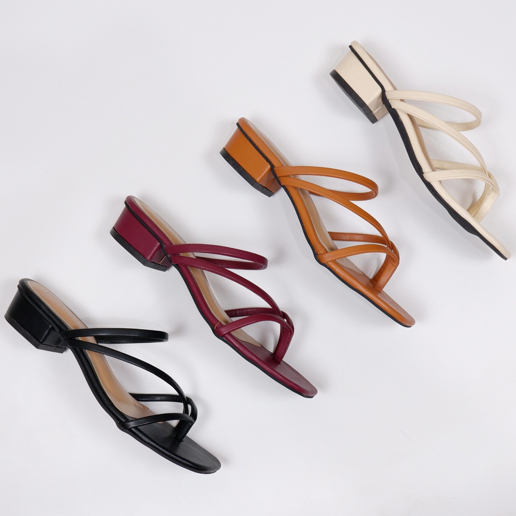 Padushee.id - sandal wanita || DIORA || heels 3 cm / hak tahu wanita