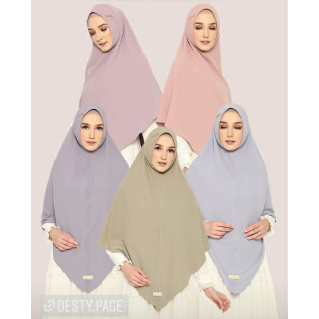 Khimar  Bahan Crinkle Tanpa Tali Original Valenshaqueen Hijab | Khimar Instan