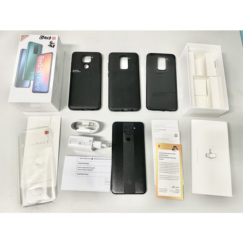 Xiaomi Redmi Note 9 Black Ram 6gb 128gb Second Serasa BARU Garansi Resmi