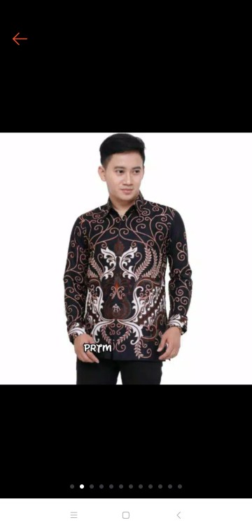 Baju Batik Pria Gus Azmi Syubbanul Muslimin Batik Katun Halus Hadroh Azzahir Santri Muslim, Moderen