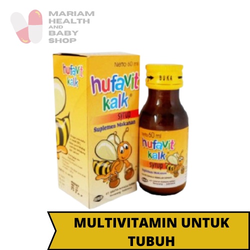 Hufavit Kalk Sirup 60 ml | Suplemen Kesehatan Anak | Multivitamin | Kalsium Anak