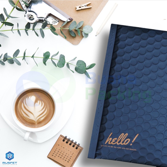 

Menyurat-Surat- Amplop Bubble Mailer | Bubble Polymailer | Bubble Bag | Rusfet - Dark Blue, 12Cm X