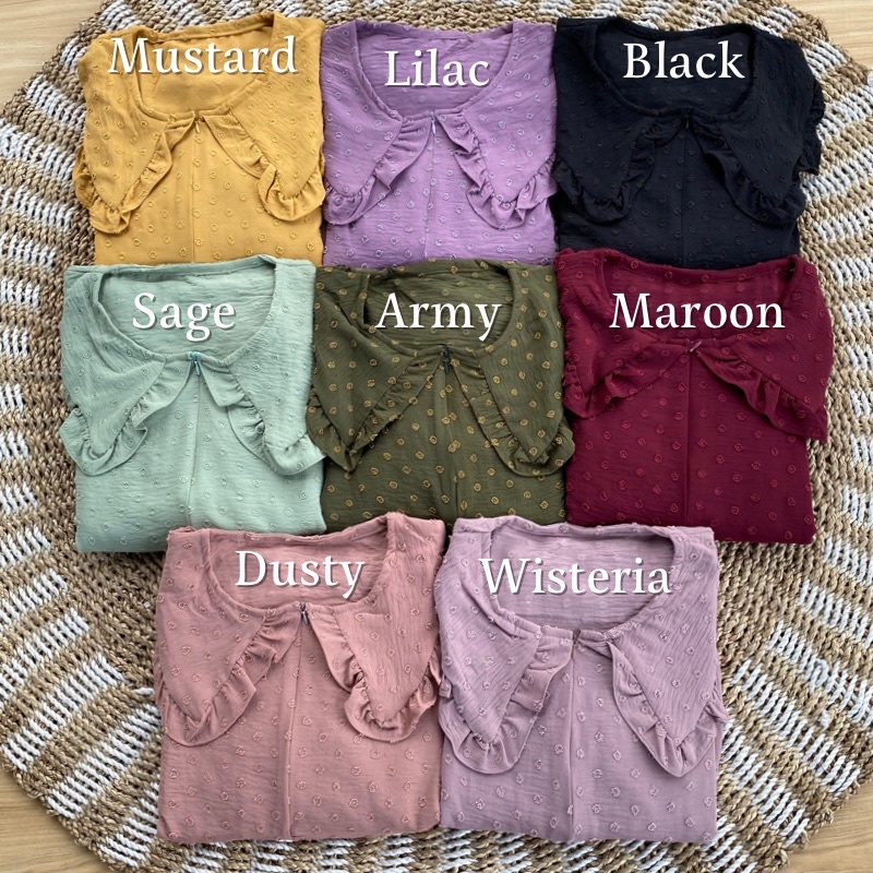 Midi Dress Crinkle Dotty Uragiri