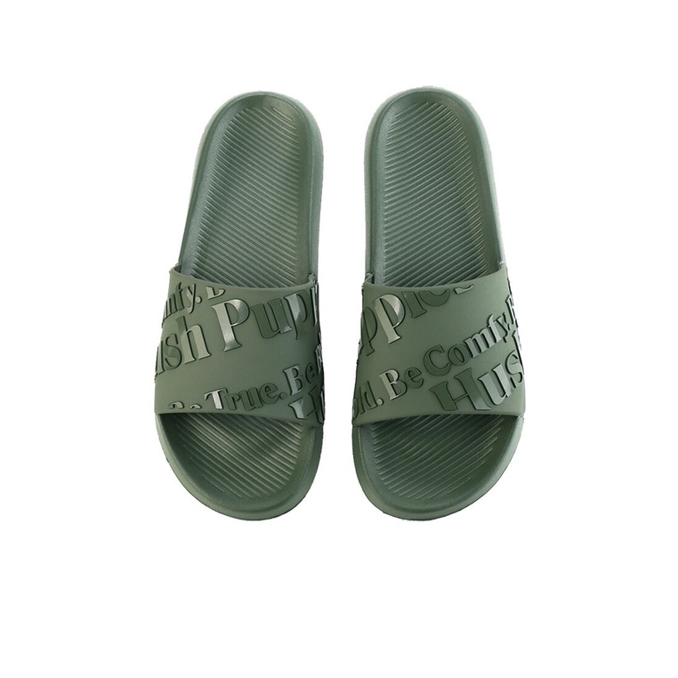 SANDAL SLIDE HUSH PUPPIES PRIA ORIGINAL CASUAL BRANDED ASLI HIJAU HM38