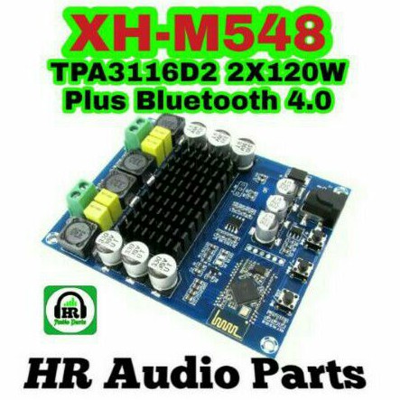 XH-M548 2x120W TPA3116 Digital Stereo Amplifier Bluetooth Wireless