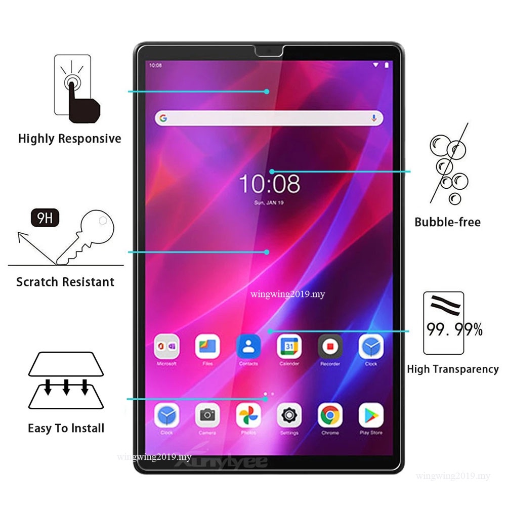 (2 Pak) Pelindung Layar Tempered Glass Untuk Lenovo Tab K10 10.3 2021 TB-X6C6F TB-X6X TB-X6C6NBF