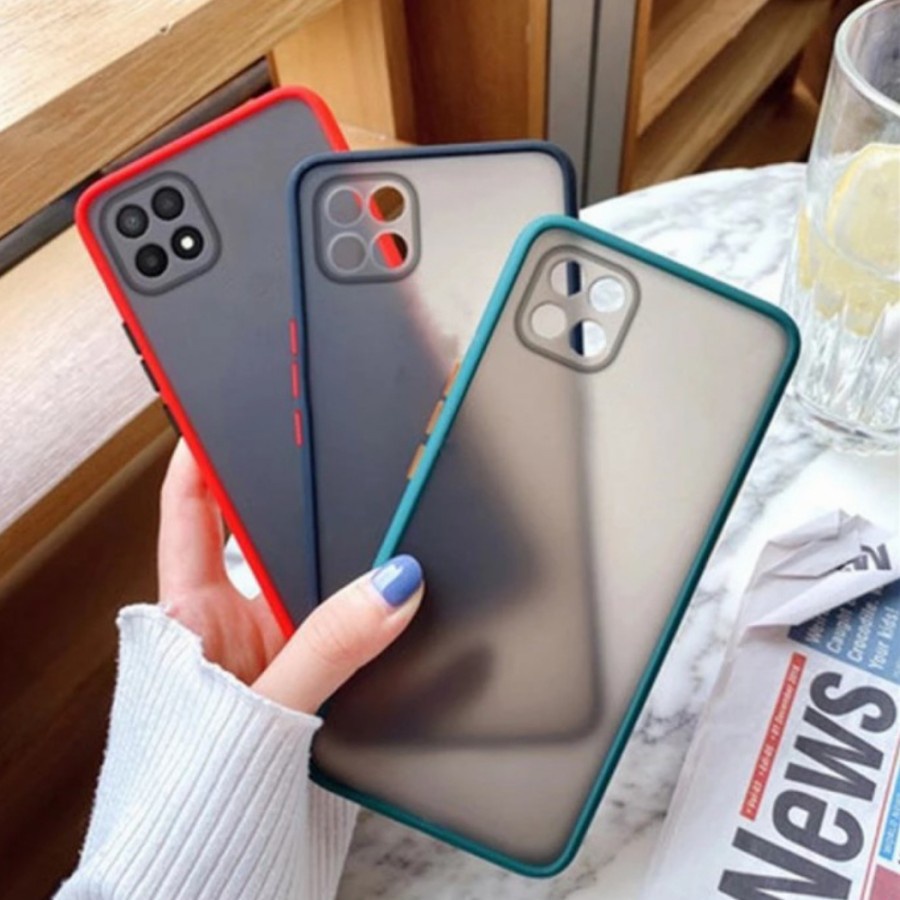 CASE MATTE SAMSUNG GALAXY A22 5G TRANSPARAN FUZE MACARON MY CHOICE - FA