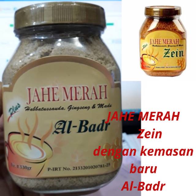 

Ready di toko ummu Jahe Merah Zein 330gr Dengan Kemasan Baru Jahe Merah Al Badr