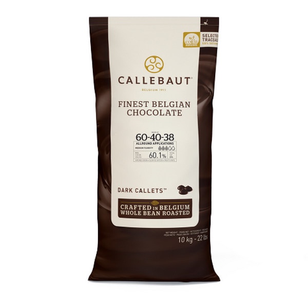 

Callebaut 60-40-38 Dark Chocolate Couverture 60% Coklat Belgia Repack 500g