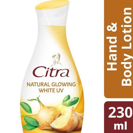 Citra Hand Body Lotion Natural Glowing White UV 210ml