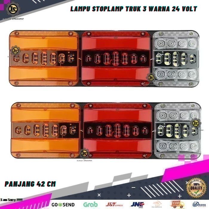 Lampu Variasi Led Stop Lamp Stoplamp Rem Sen Sein Running Belakang Kotak Variasi Mobil Hino Fuso Can
