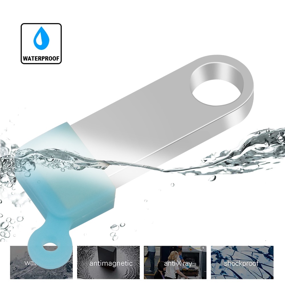 Flash Disk USB 3.0 Kapasitas 2TB 1TB Bahan Metal Anti Air Untuk Tablet / PC