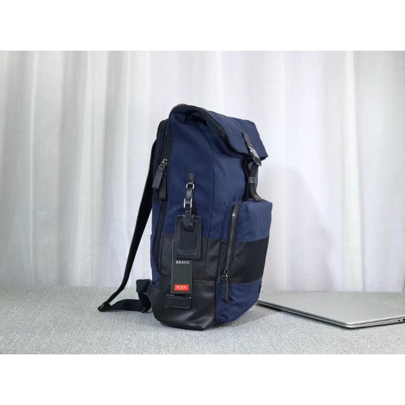 Tas Ransel Tumi Harrison Osborn Roll Top Navy Backpack Mirror Quality