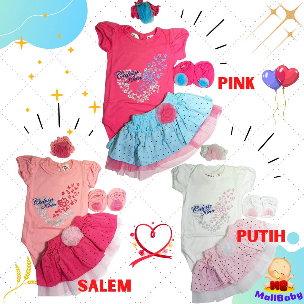 Baju Anak Bayi Perempuan Cewek Jumper Rok Bandana Sepatu Best Seller Pretty Like Mummy