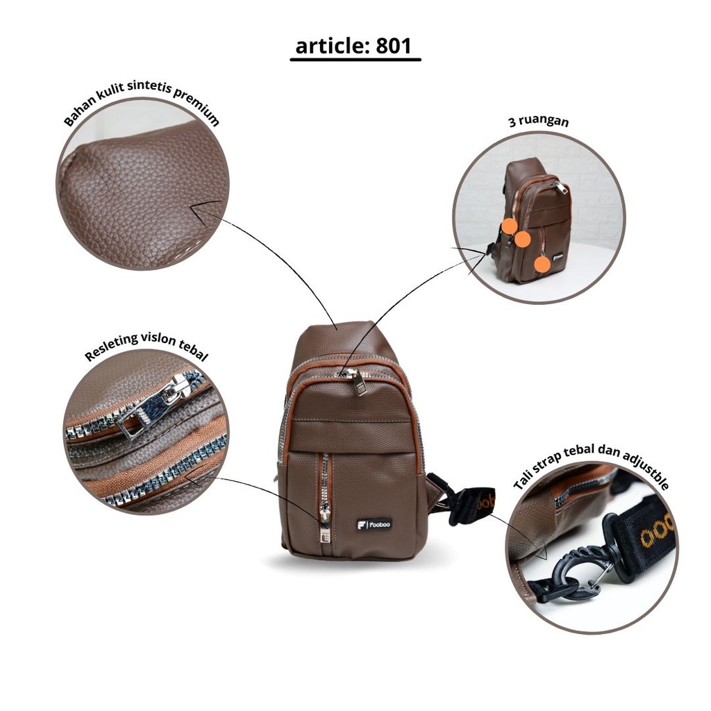 FOOBOO TAS SELEMPANG SLINGBAG PRIA DAN WANITA