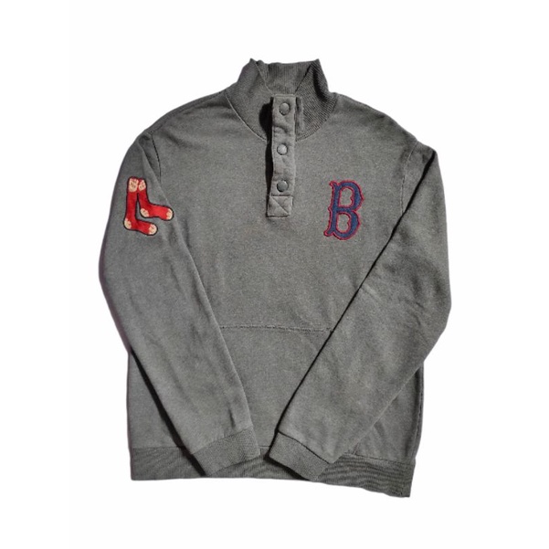 CREWNECK MLB BOSTON LOGO B
