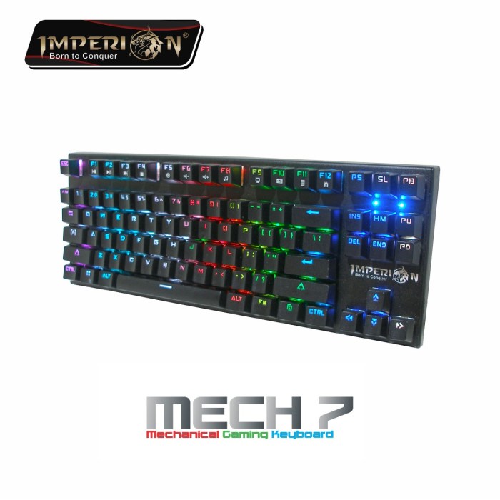 Jual Keyboard Gaming Imperion Mech 7 KG M07R Mechanical RGB IMPERION Gaming Shopee Indonesia